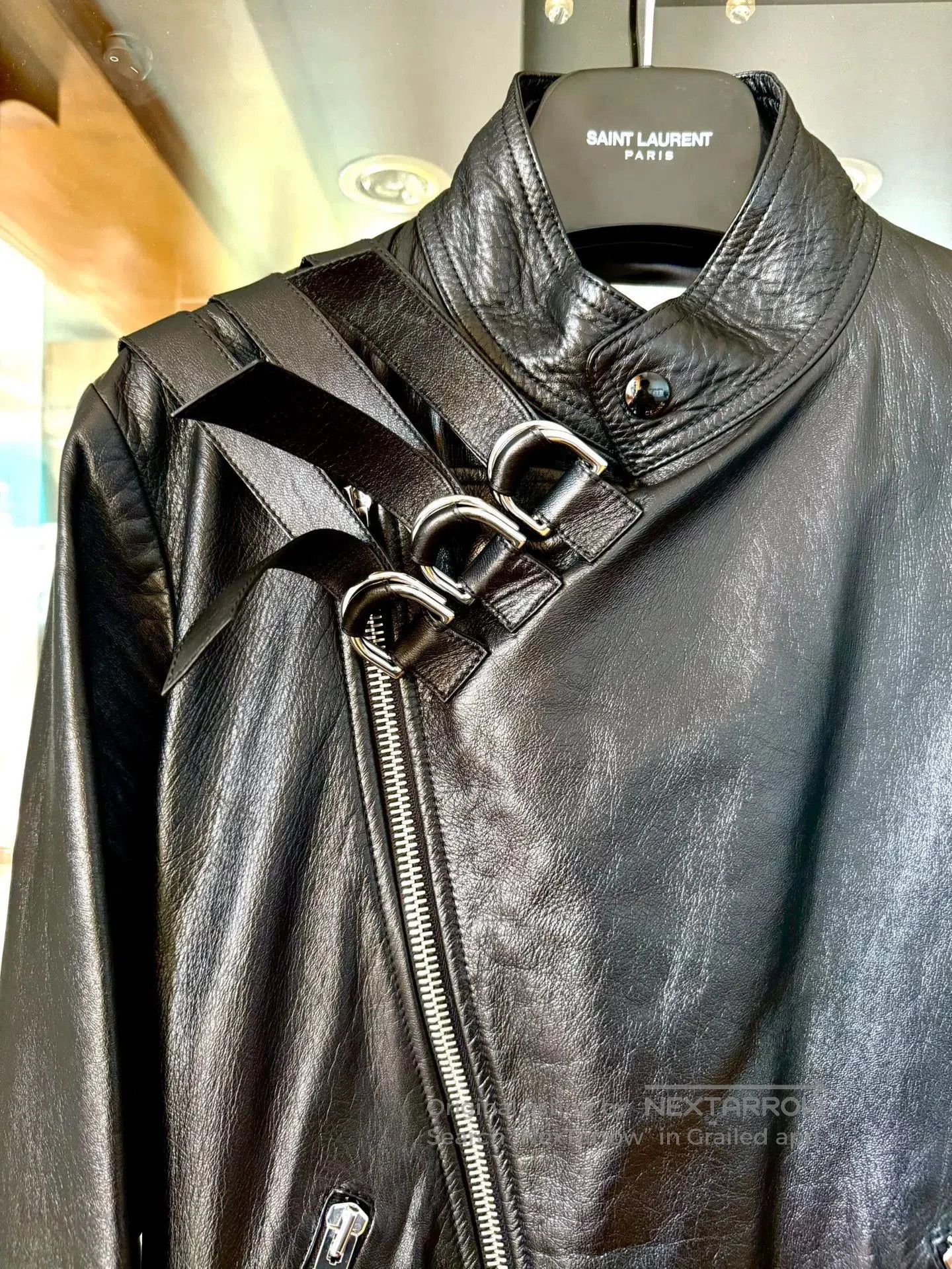 Celine celine leather jacket with three straps. Size US M / EU 48-50 / 2 - 2 Thumbnail