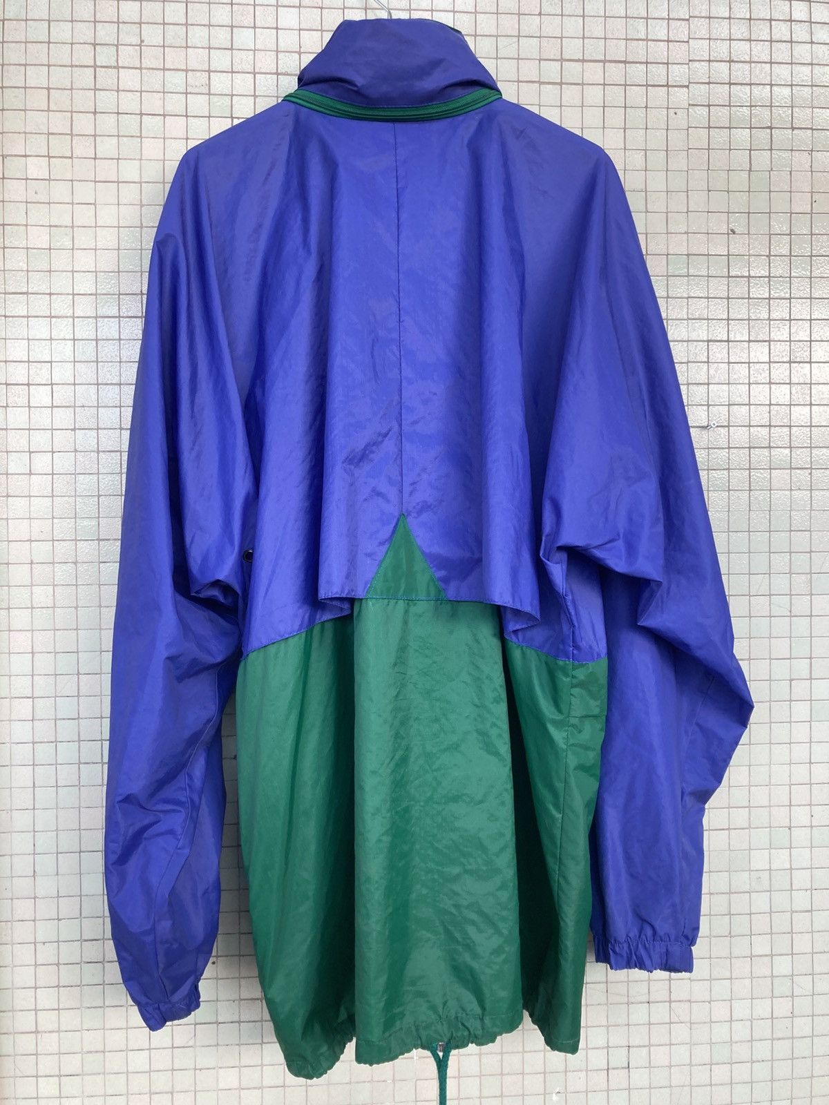 K-Way Green and blue K-way windbreaker Size US L / EU 52-54 / 3 - 4 Thumbnail
