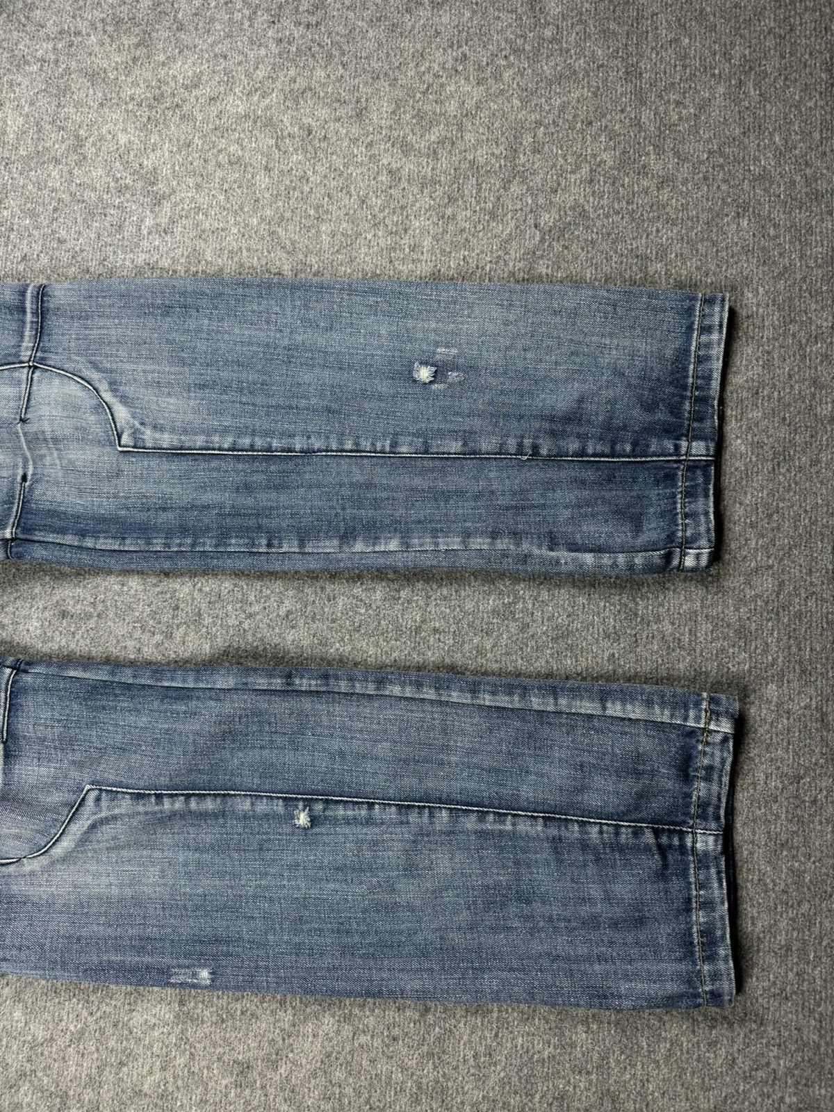 Japanese Brand Distressed denim straight fit pants Size US 34 / EU 50 - 7 Thumbnail