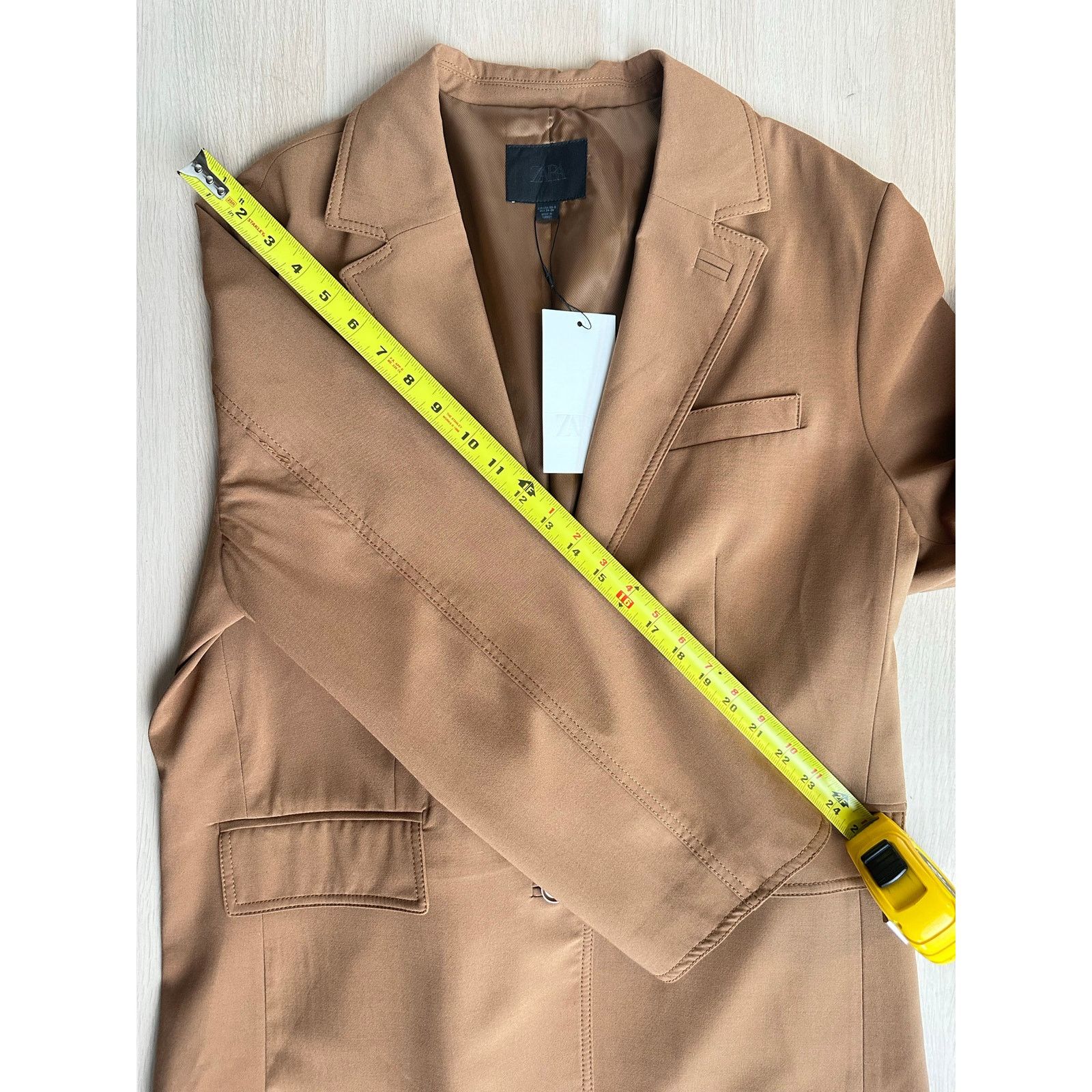 Zara Zara Brown Blazer - Size XS/S - New Size S / US 4 / IT 40 - 7 Thumbnail