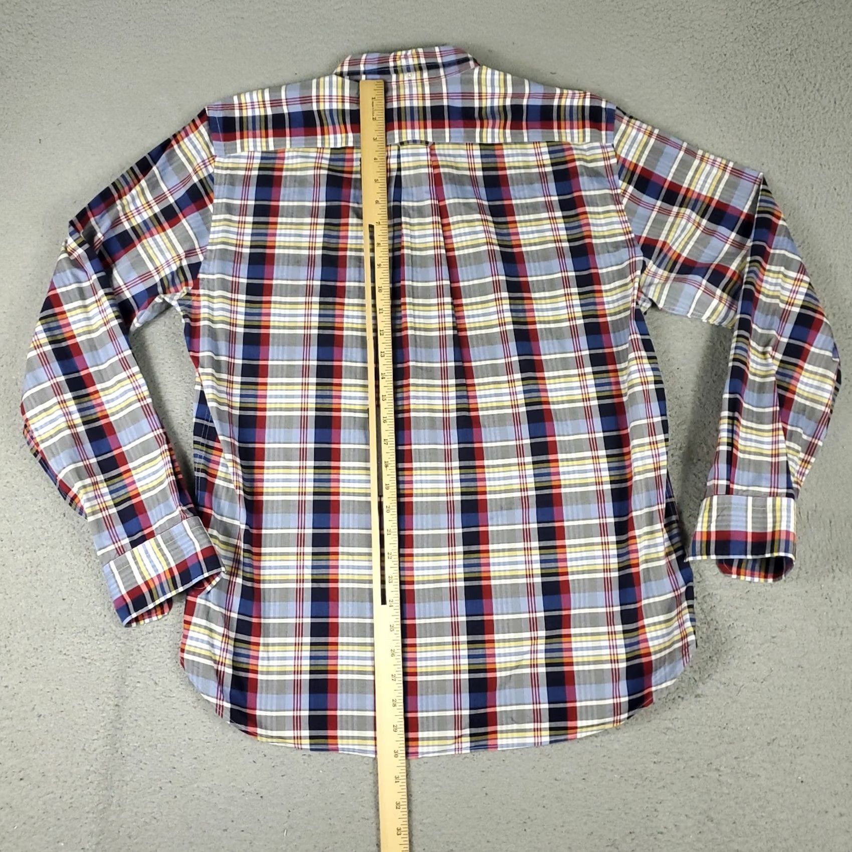 Faconnable Façonnable Shirt Mens L Blue Plaid Button-Up Long Sleeve Casual Button-Up Shirt Mens Blue Plaid Regular Fit Casual Button-Up Size US L / EU 52-54 / 3 - 3 Thumbnail