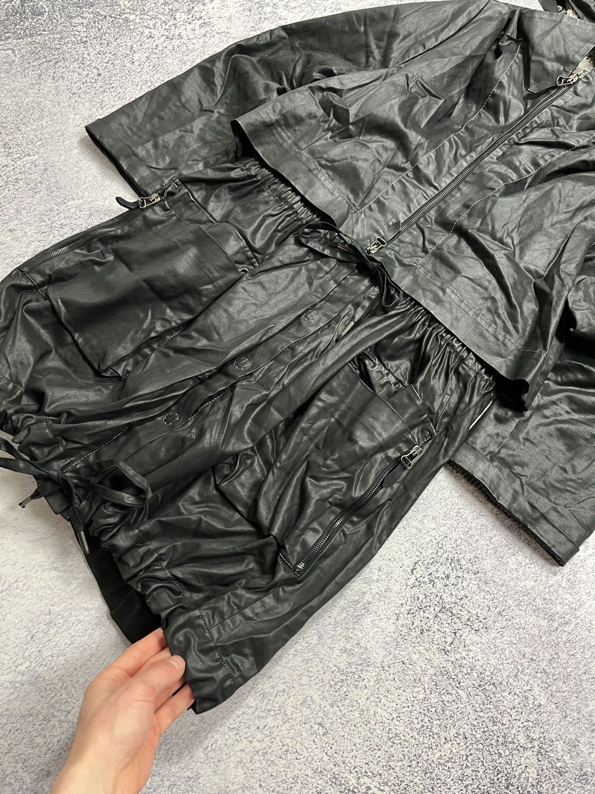 Annette Gortz × Japanese Brand Annette Gortz Avant Garde Zipped Trench Winter Jacket Rare Size S / US 4 / IT 40 - 6 Thumbnail