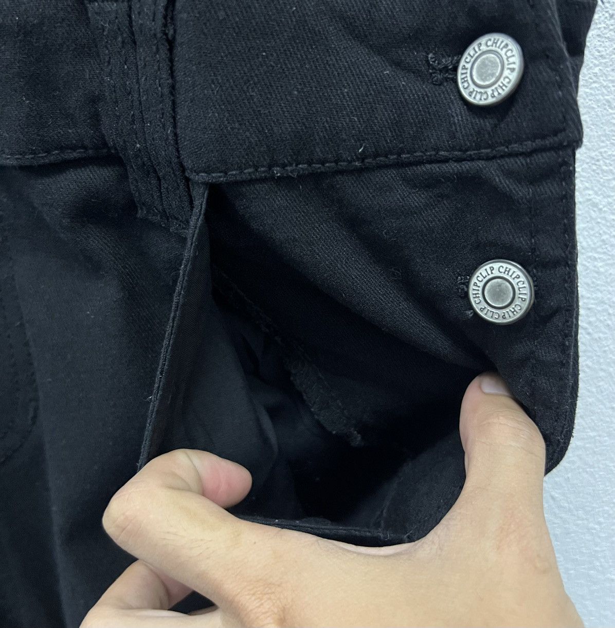 Other VINTAGE JAPANESE BRAND CHIP CLIP BLACK OVERALLS Size 34" / US 12 / IT 48 - 9 Thumbnail