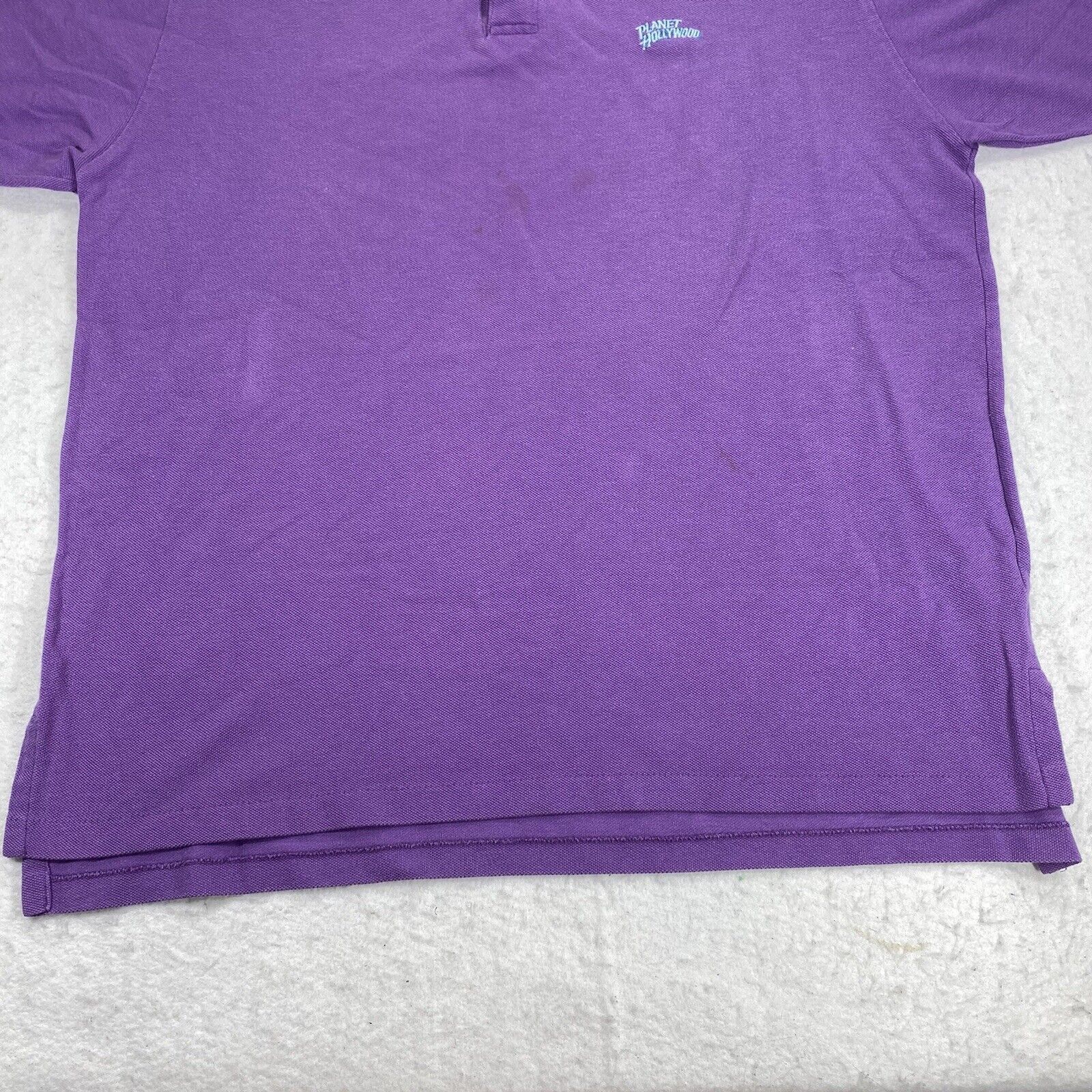 Cotton Club Vintage Planet Hollywood XL Purple Polo Restaurant Shirt USA Size US XL / EU 56 / 4 - 5 Thumbnail