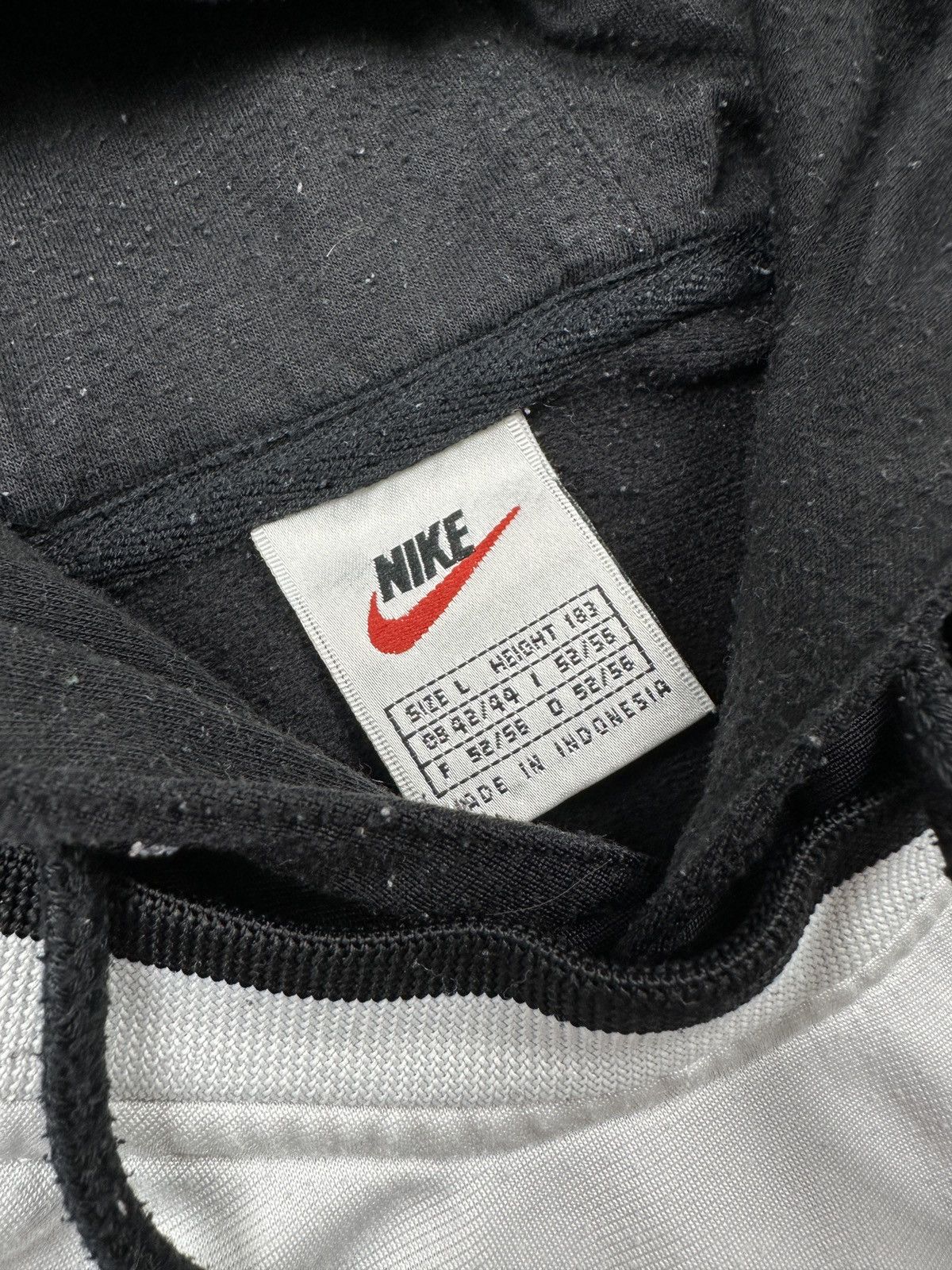 Nike Vintage Nike 00s Y2K Black White Track Suit Hoodie Pants Set Size US 34 / EU 50 - 12 Thumbnail