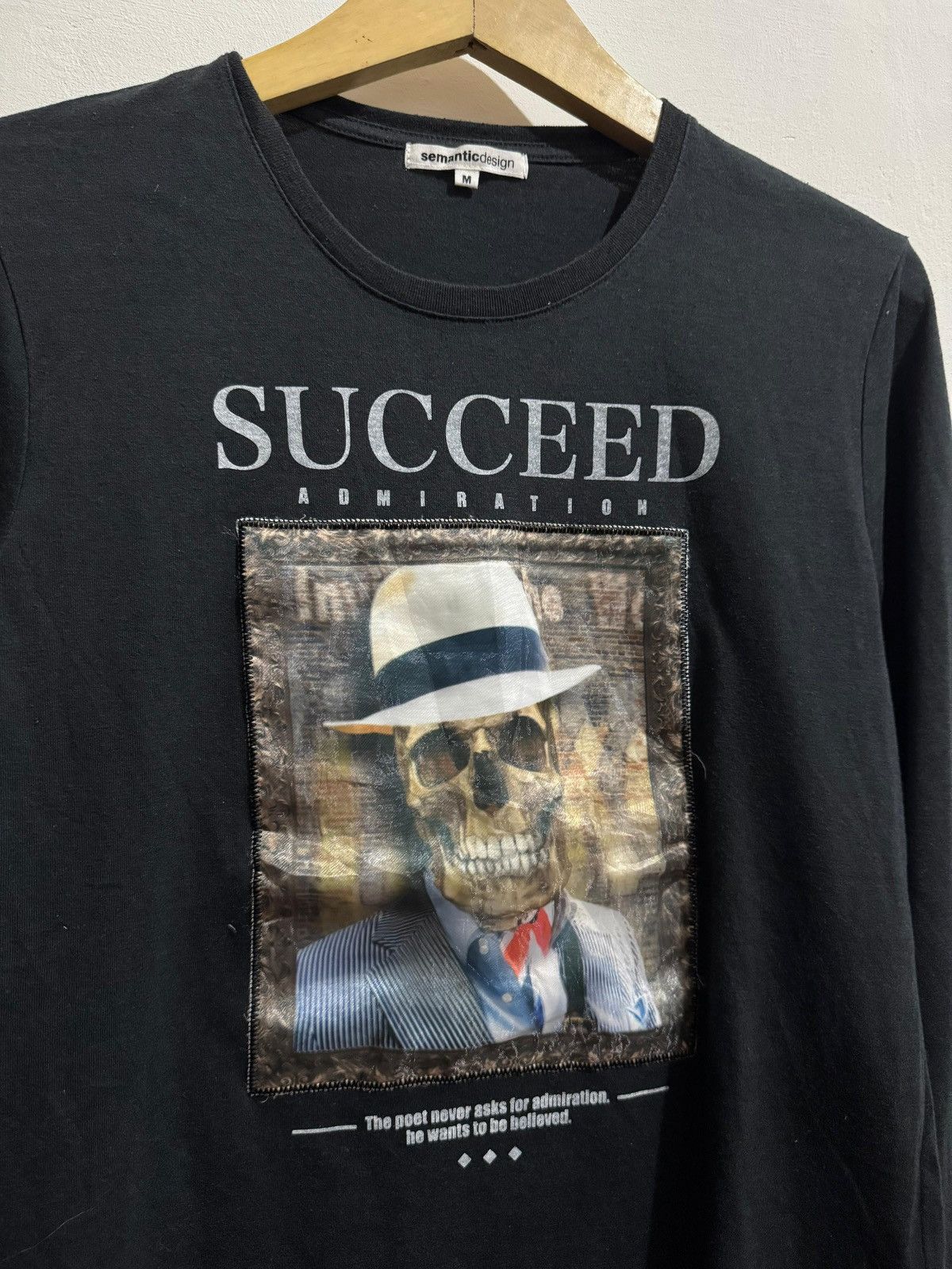 If Six Was Nine × Japanese Brand × semanticdesign Y2k Semanticdesign skull 3D ifsixwasnine longsleeve Size US M / EU 48-50 / 2 - 2 Thumbnail