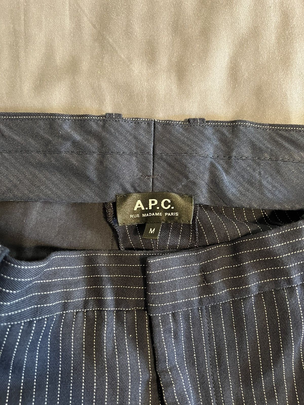 A.P.C. A.P.C Navy Blue Striped Pants Size US 31 - 3 Thumbnail