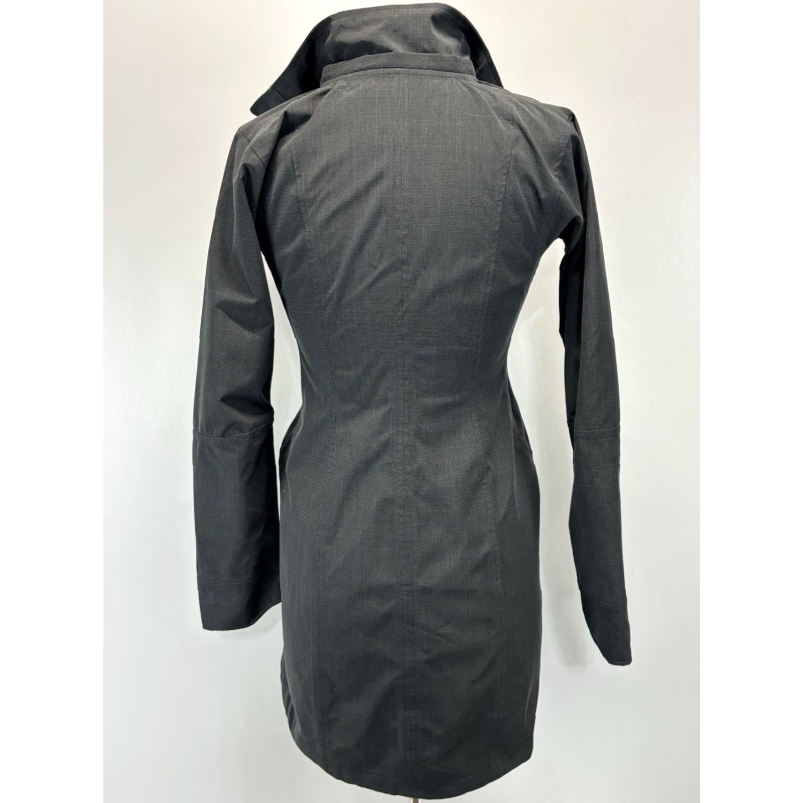 Athleta Athleta Jacket Sz XXS Gray Waterproof Wetlands Trench Rain Coat Outdoor No Hood Size XXS / US 00 / IT 34 - 3 Thumbnail