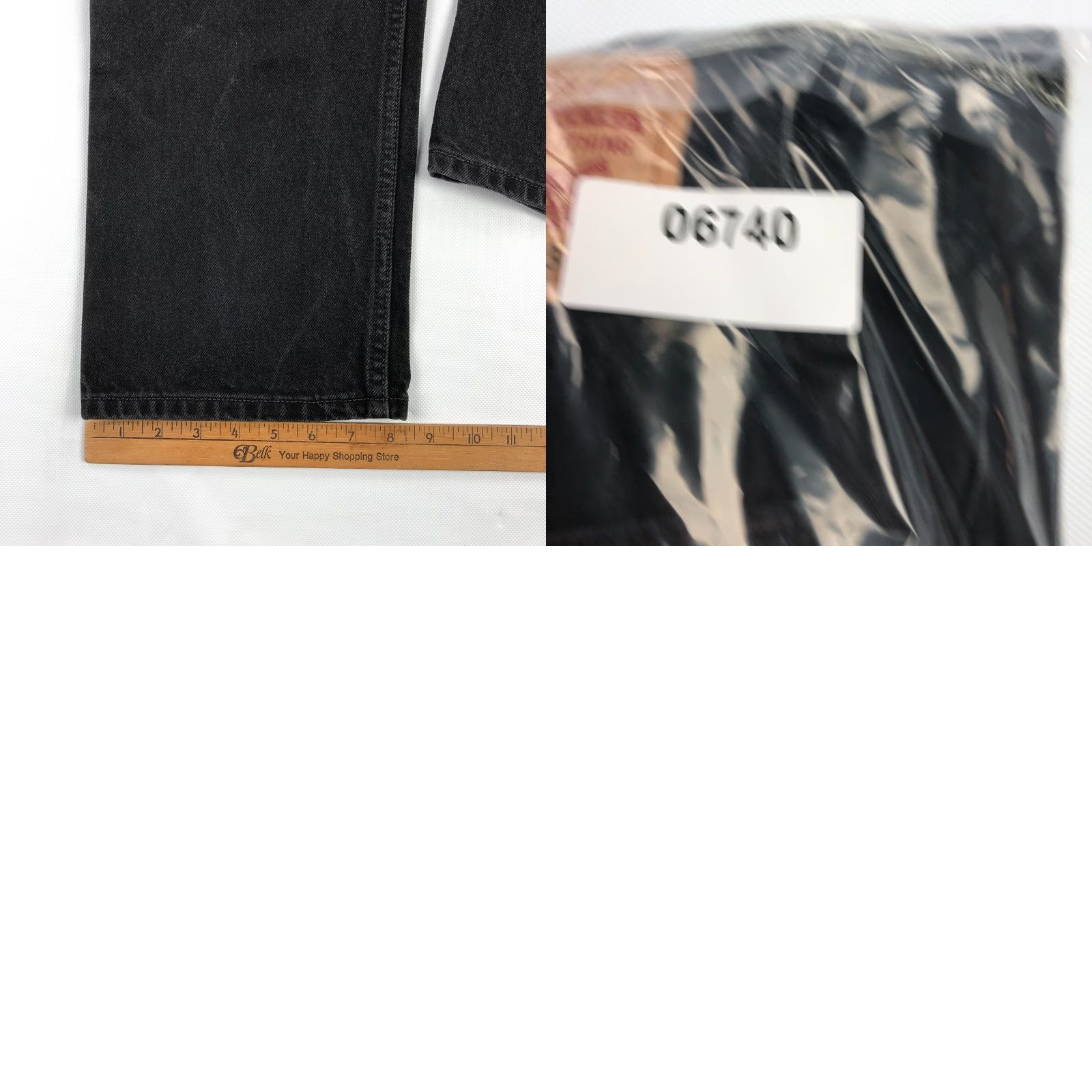 Levi's VINTAGE Levi's Jeans Mens 34x34 Black 505 American Denim Pants Straight Boots Regular Mens Size US 33 - 9 Thumbnail