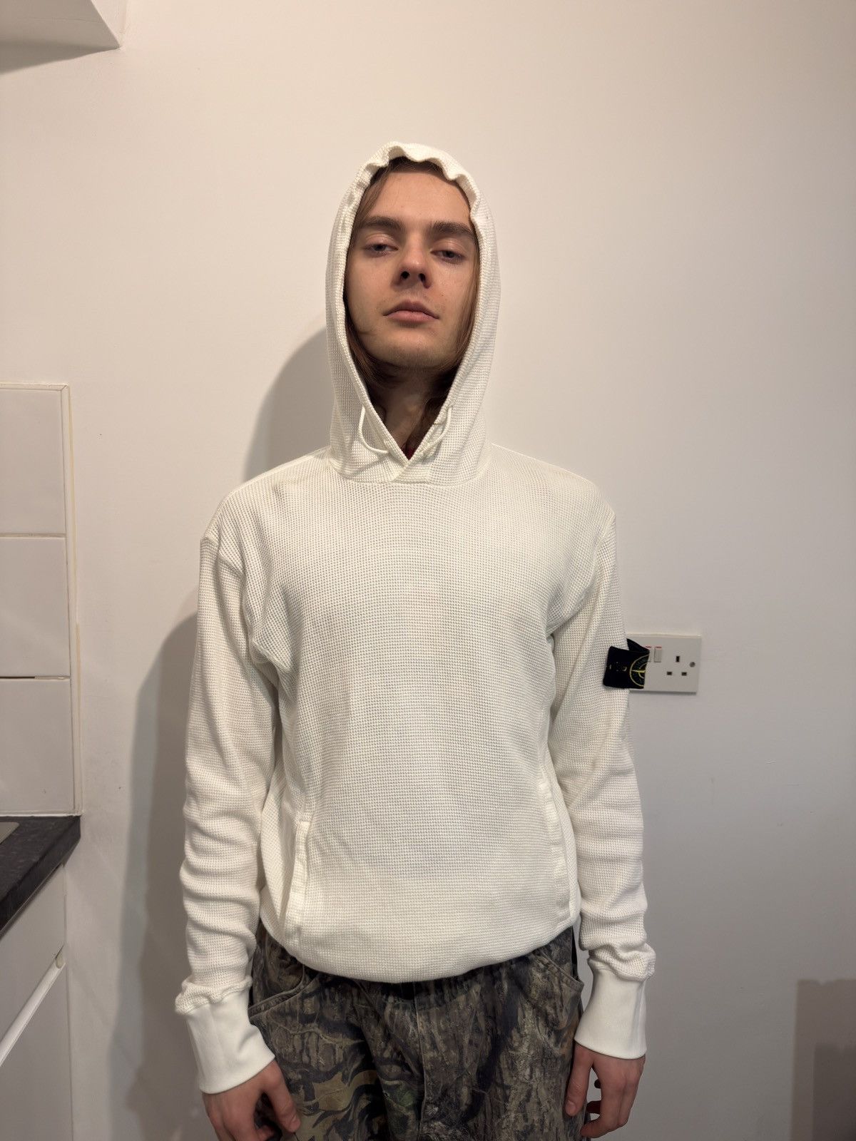 Stone Island Stone Island White Hoodie Medium Size US M / EU 48-50 / 2 - 11 Thumbnail