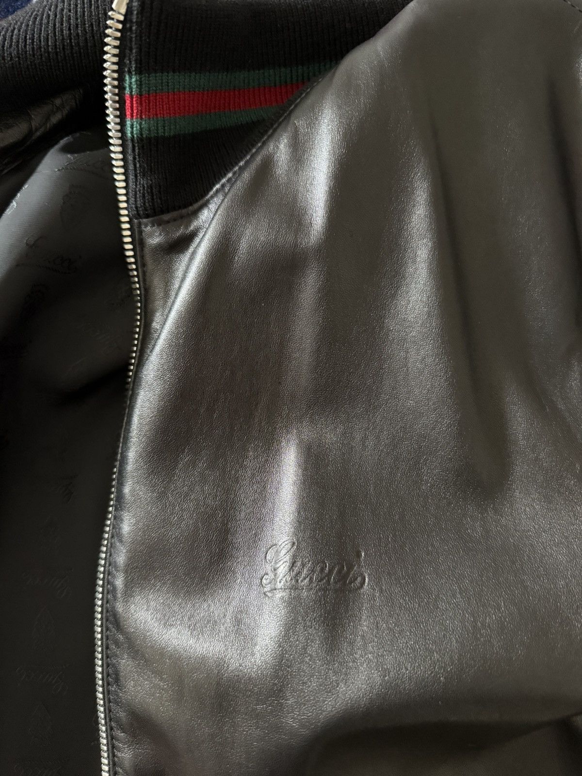 Gucci Gucci leather bomber jacket Size US L / EU 52-54 / 3 - 10 Thumbnail