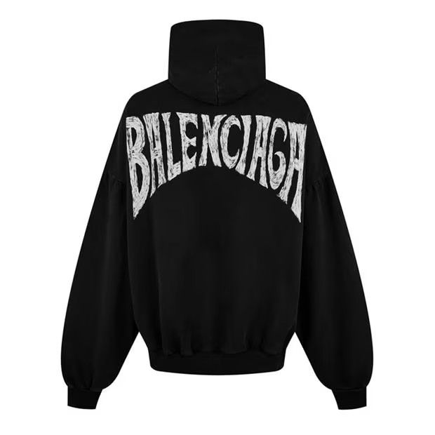 Balenciaga o1g2r1mq0924 Tropical Hoodies in Black Size XS / US 0-2 / IT 36-38 - 2 Thumbnail