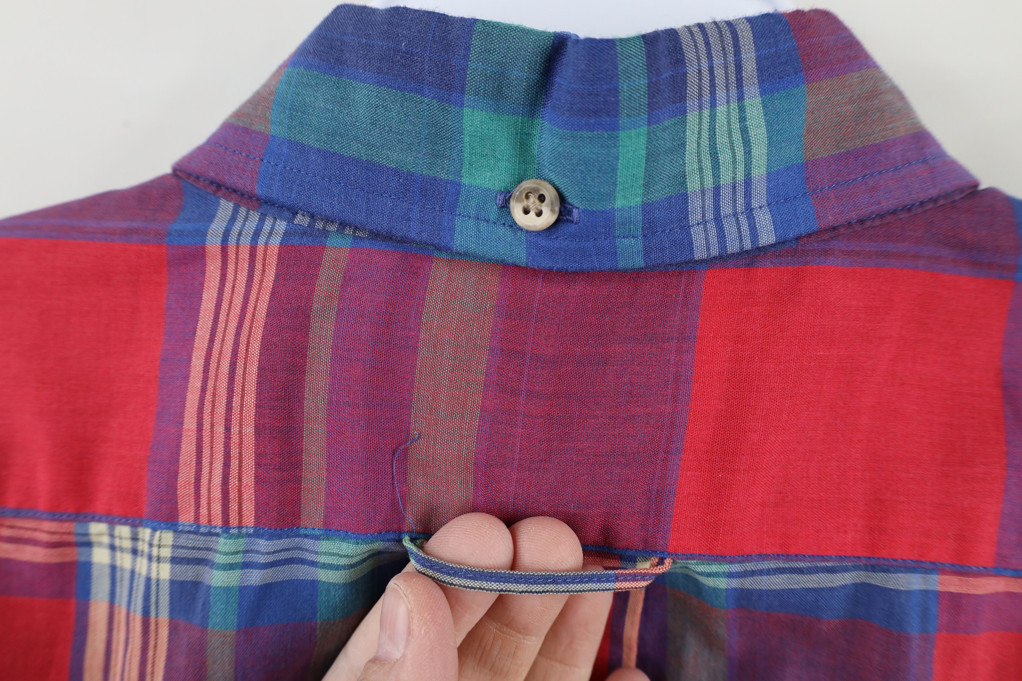 Vintage Vintage 90s Streetwear Short Sleeve Button Down Shirt Plaid Size US L / EU 52-54 / 3 - 11 Thumbnail