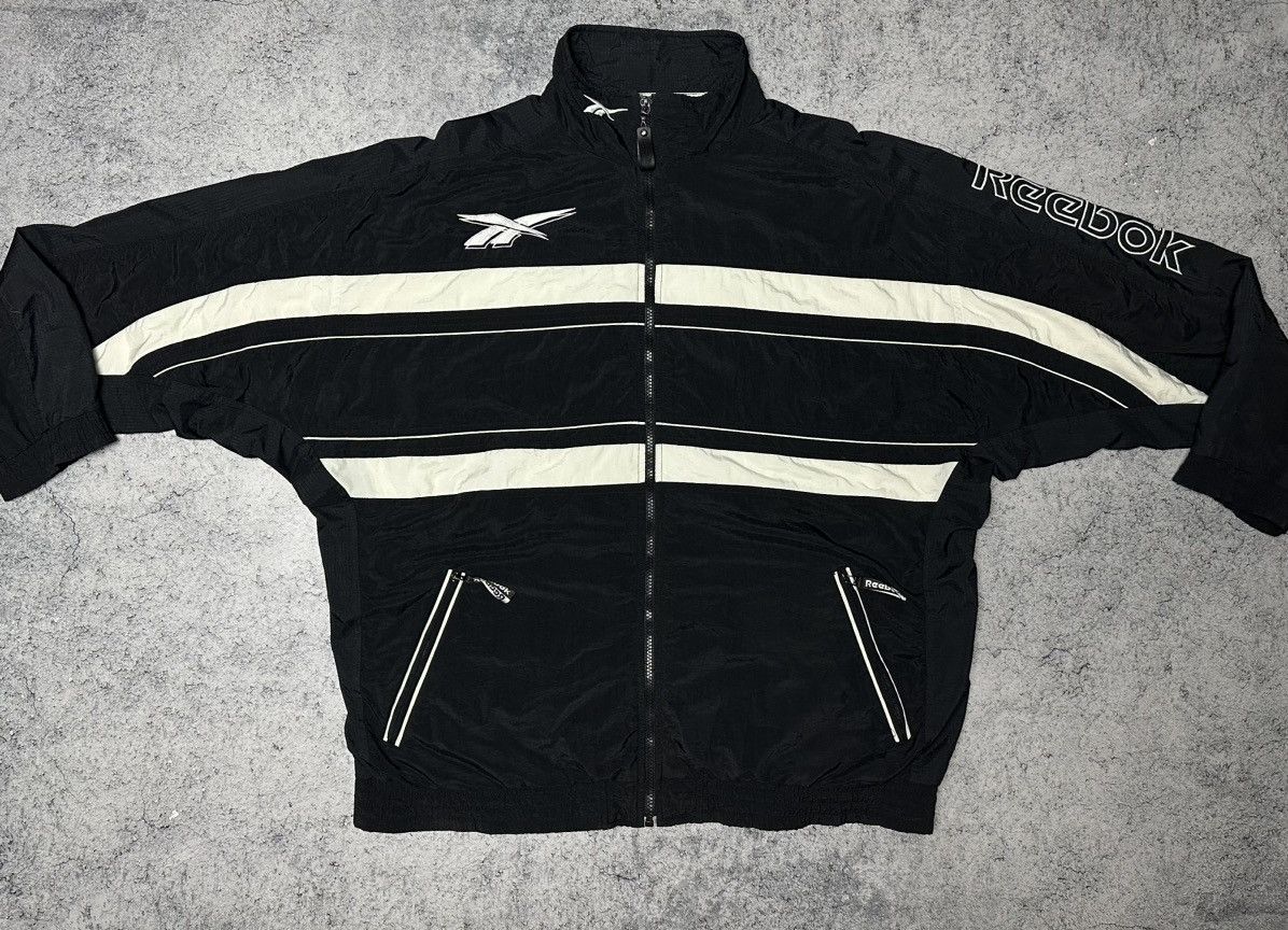 Reebok Vintage Reebok Track Windbreaker Jacket Size US XL / EU 56 / 4 - 4 Thumbnail
