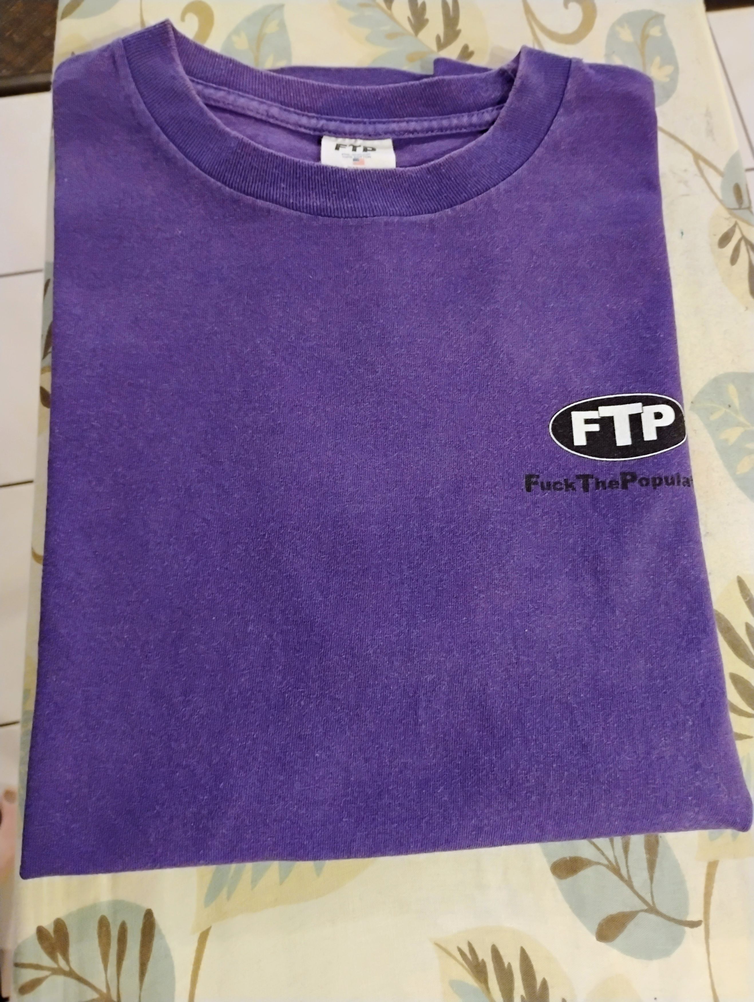 Fuck The Population FTP Oval Logo Tee Size US M / EU 48-50 / 2 - 4 Thumbnail