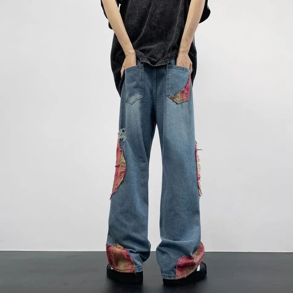 Japanese Brand Retro straight leg wide leg slightly flared jeans Size US 32 / EU 48 - 2 Thumbnail