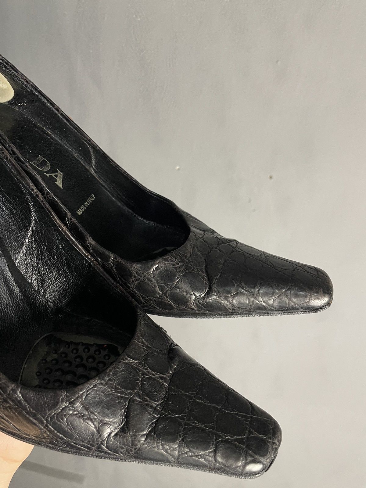 Prada Prada leather heels shoes size 36.5 Size US 6.5 / IT 36.5 - 3 Thumbnail