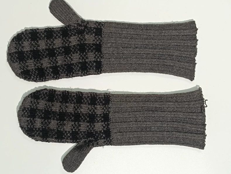Y's Y's Long Finger-less Wool Gloves Size ONE SIZE - 5 Thumbnail