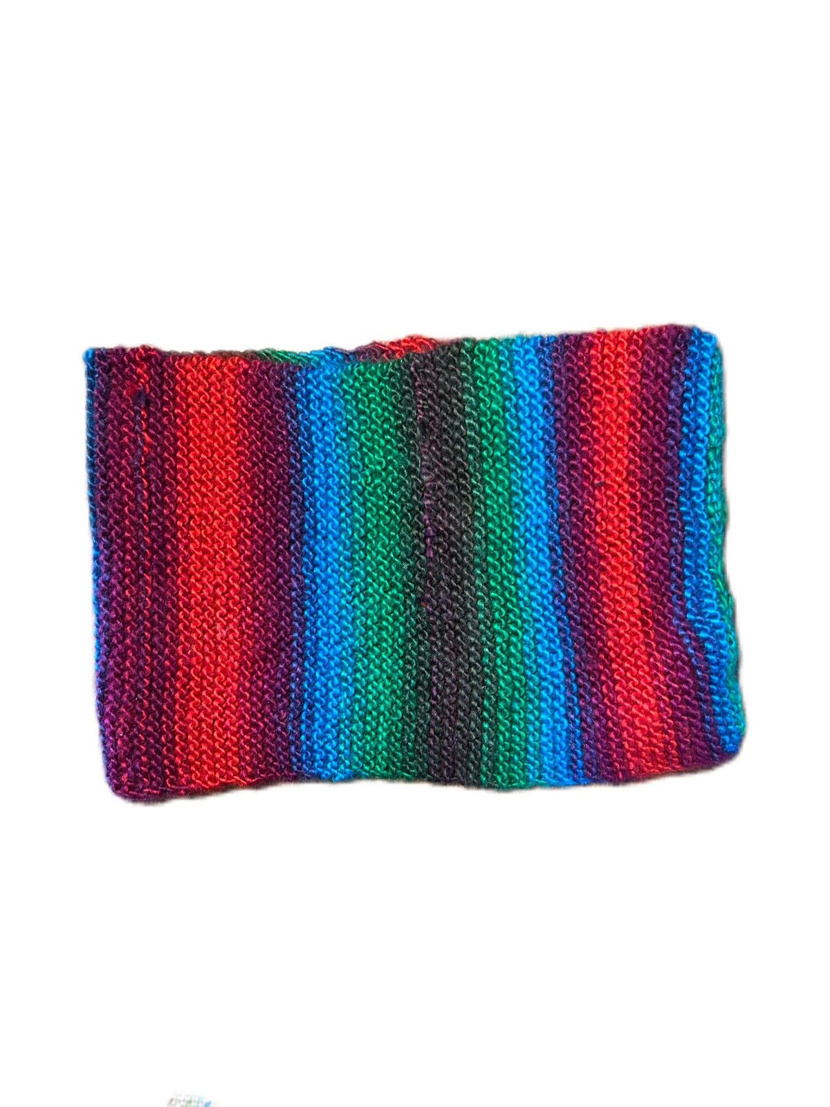 Vintage Vintage Rainbow Knit Scarf Size ONE SIZE - 2 Thumbnail