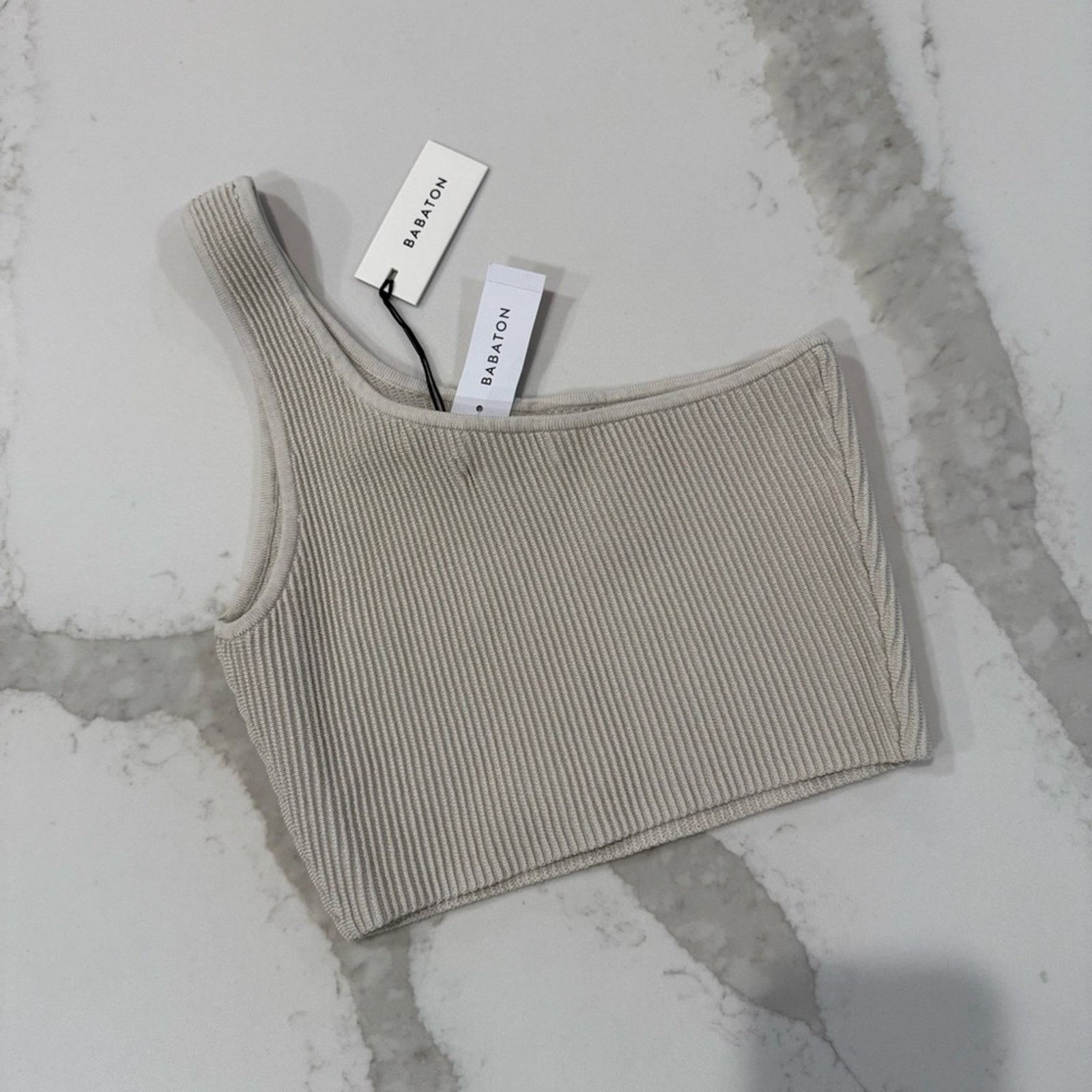 Aritzia Babaton Aritzia NWT SculptKnit OneShoulder CropTank Womens S Size S / US 4 / IT 40 - 7 Thumbnail