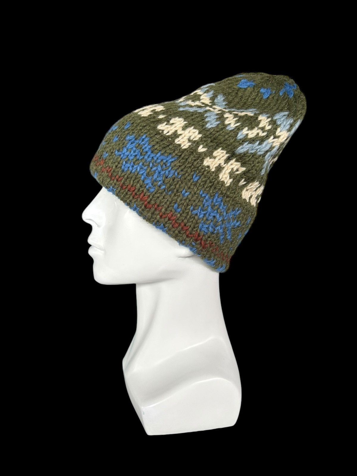 Japanese Brand × Kapital × Vintage Crochet Knitted handmade Beanie Hats Rare ☠️☠️ Size ONE SIZE - 2 Thumbnail