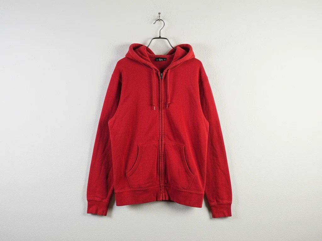 Uniqlo UNIQLO Dry Stretch Full Zip Hoodie Red Men M Cotton Athletic Size US M / EU 48-50 / 2 - 1 Thumbnail