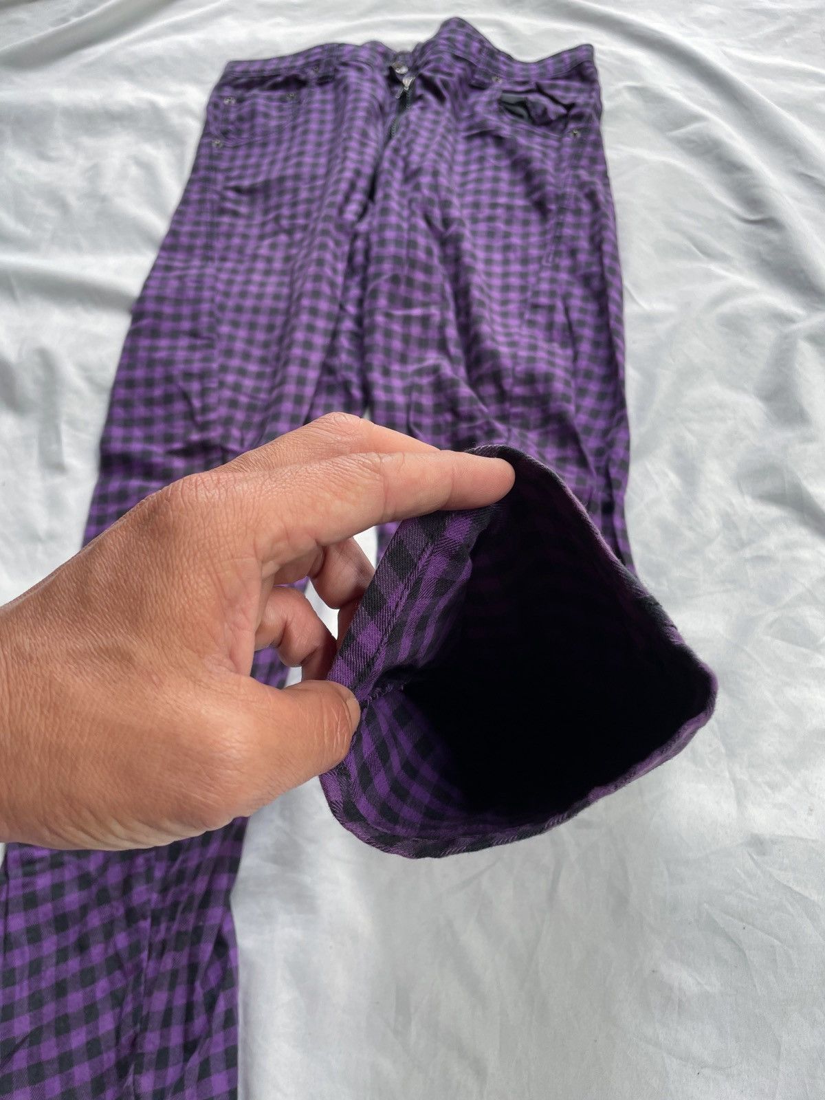 In The Attic JAPANESE HIKORI PLAID PANTS STREET STYLE Size US 34 / EU 50 - 3 Thumbnail