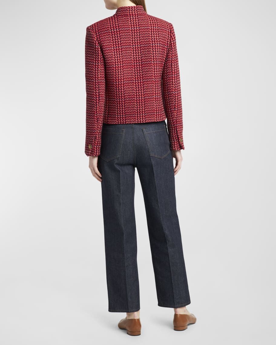 Loro Piana o1srvl11e1224 Giacca Ania Wool Jacket in Multicolor Size M / US 6-8 / IT 42-44 - 4 Thumbnail