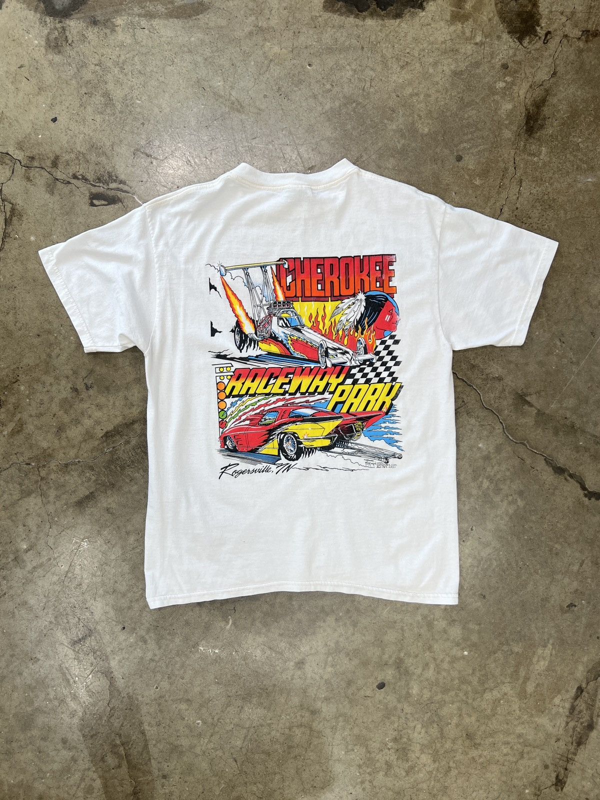 NASCAR Vintage 2003 Cherokee Raceway Racing Tee Large Size US L / EU 52-54 / 3 - 2 Thumbnail
