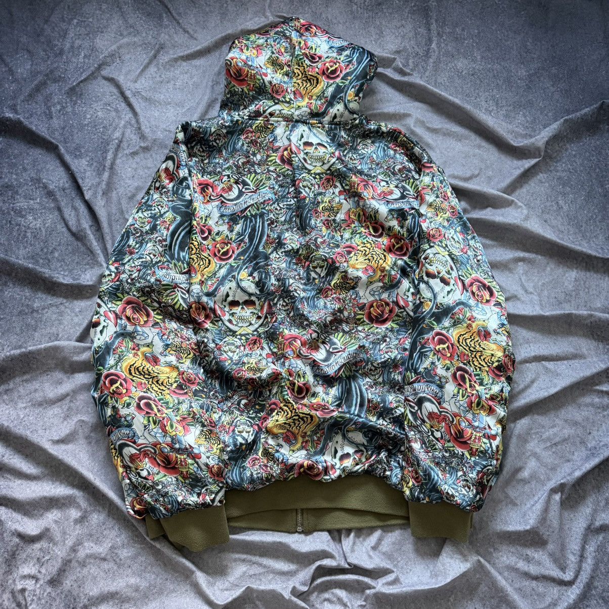 Christian Audigier Y2K Christian Audigier Los Angeles Skull Full Zip Hoodie Size US XXL / EU 58 / 5 - 20 Thumbnail