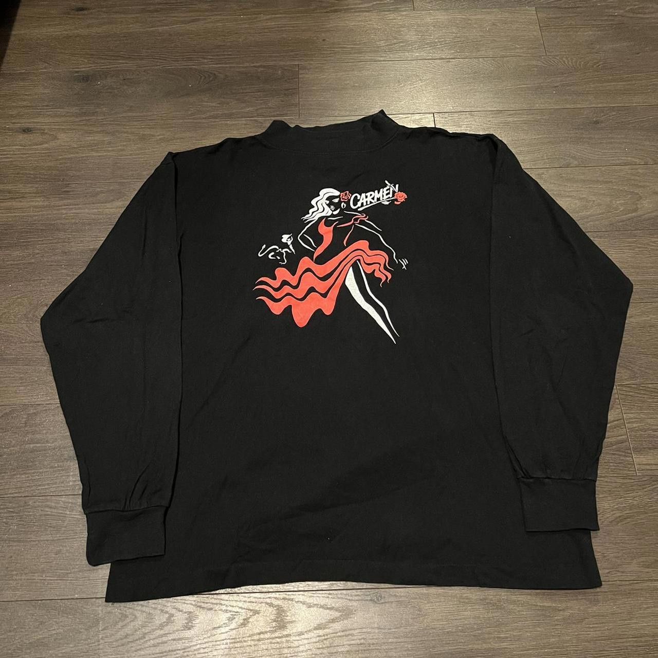 Designer Vintage Carmen Live At The the Sky Dome Long Sleeve T Shirt Size US XL / EU 56 / 4 - 2 Thumbnail