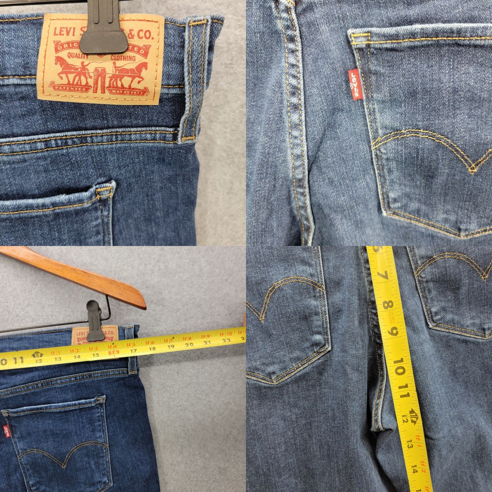 Levi's Levi's 311 Shaping Skinny Jeans Womens 32 Blue Medium Wash High Rise Regular Inseam 29 Comfort Pockets Denim 300 Series Size 24" / US 00 / IT 34 - 8 Thumbnail
