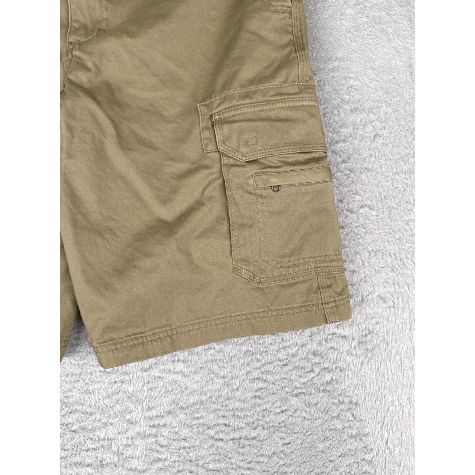 Vintage Cabela's Cargo Shorts Men 34 Beige Stretch Pockets Cotton Blend Durable Camp Hike Size US 34 / EU 50 - 2 Thumbnail