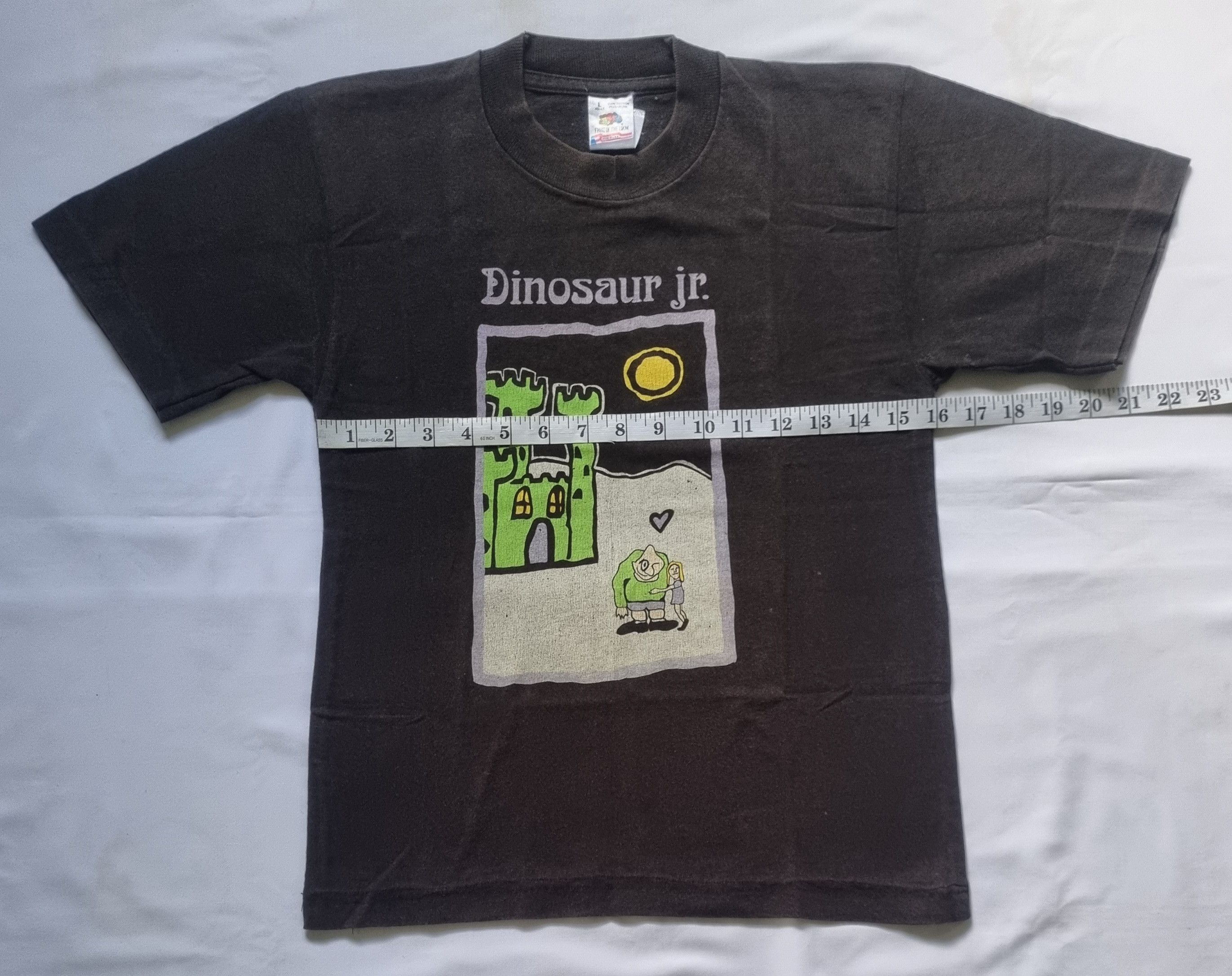 Band Tees × Fruit Of The Loom × Vintage Dinasour Jr 1993 Little Fury Things Castle Y Shirt Size US L / EU 52-54 / 3 - 3 Thumbnail