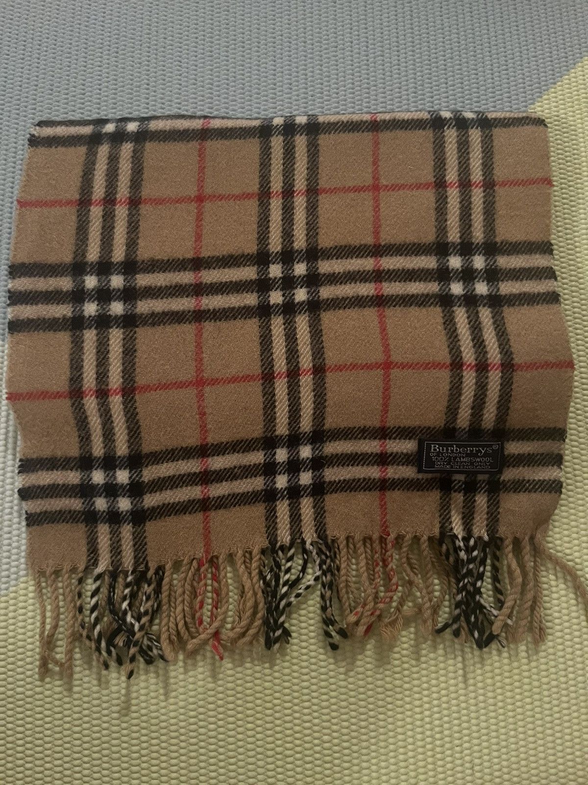 Burberry × Vintage Burberry Beige Nova Check Scarf Size ONE SIZE - 1 Thumbnail