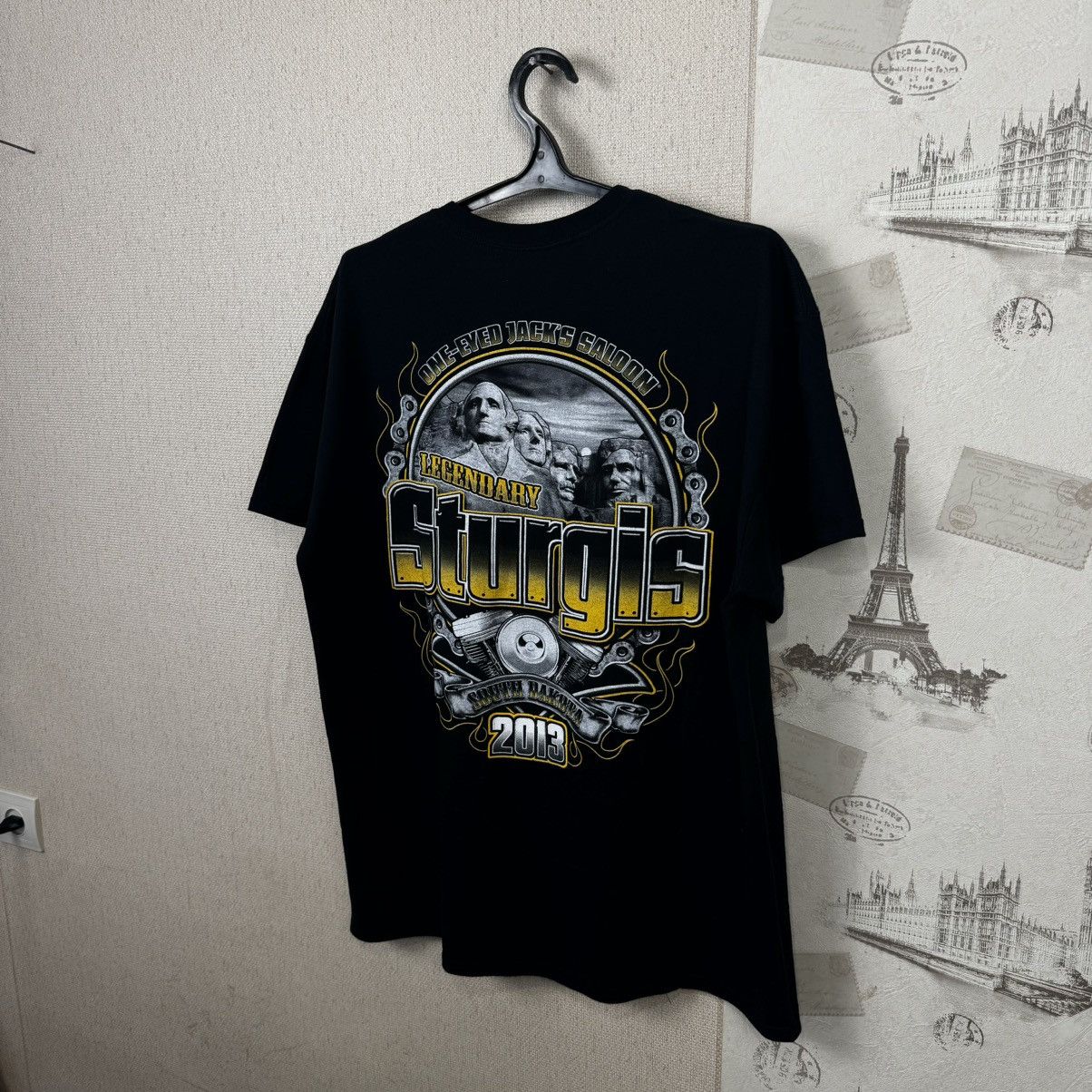 Harley Davidson × Vintage Vintage Sturgis Motorcycle Rally South Dakota XL Black Size US XL / EU 56 / 4 - 14 Thumbnail