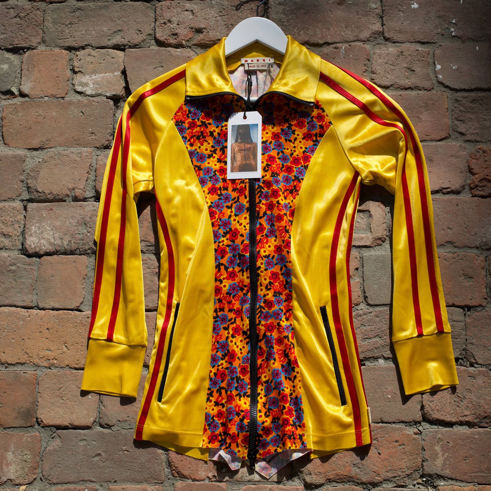 Marni Marni Flower Print Track Jacket - Yellow - Resort 2021 [New] Size S / US 4 / IT 40 - 4 Thumbnail