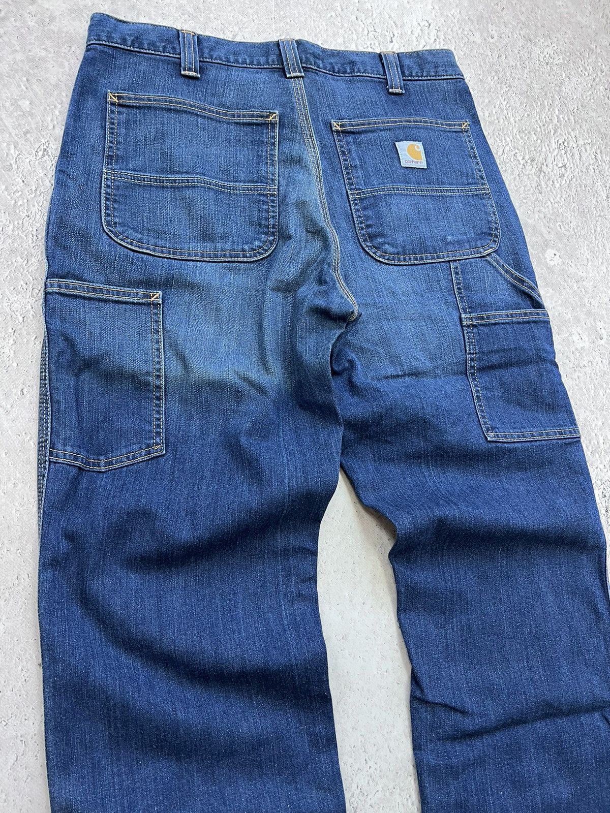 Carhartt × Vintage Carhartt Relaxed Loose Fit Y2k Baggy Carpenter Pants B324 Size US 32 / EU 48 - 4 Thumbnail