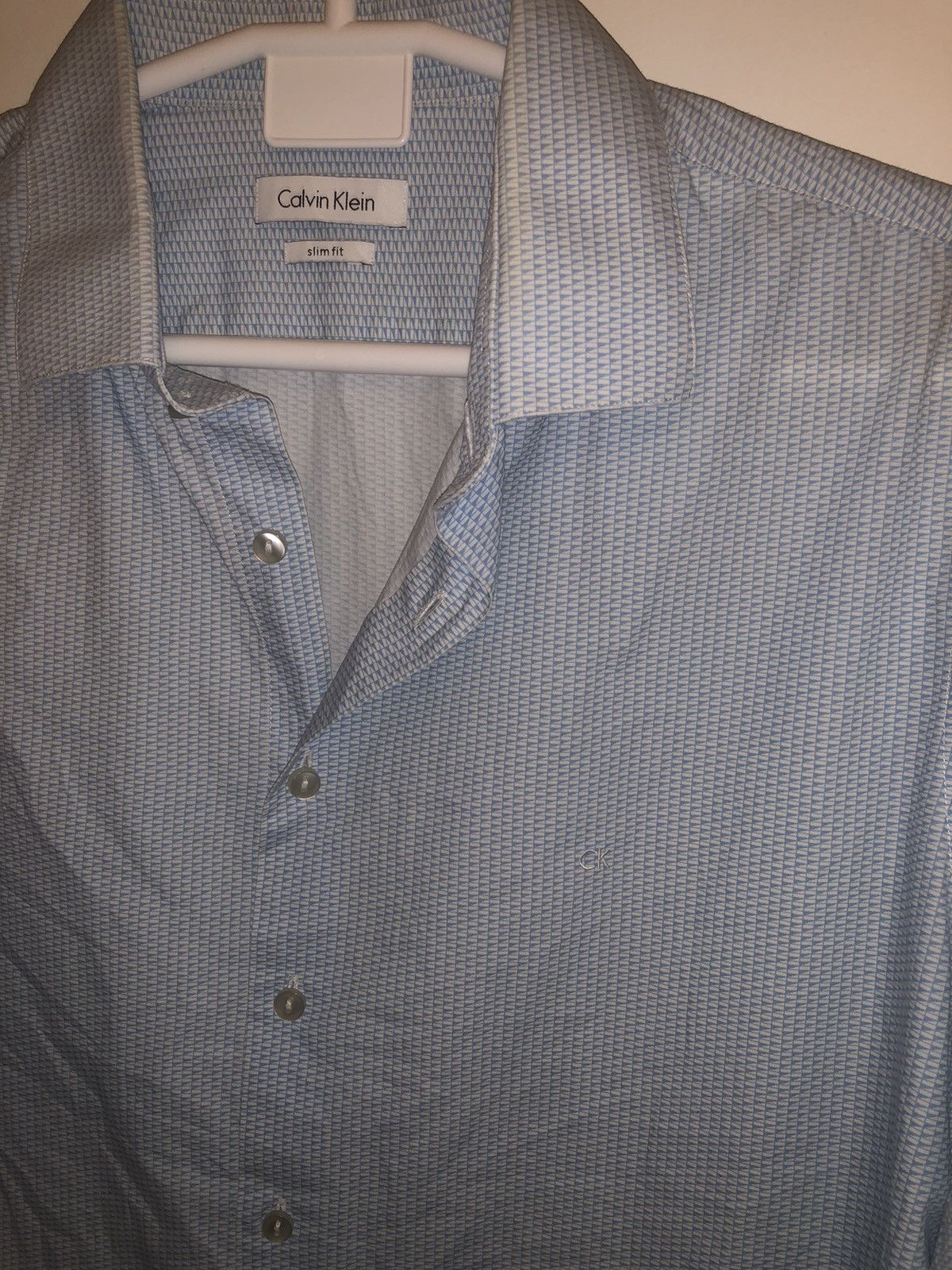 Calvin Klein Light blue and white Calvin Klein Shirt Size US M / EU 48-50 / 2 - 5 Thumbnail