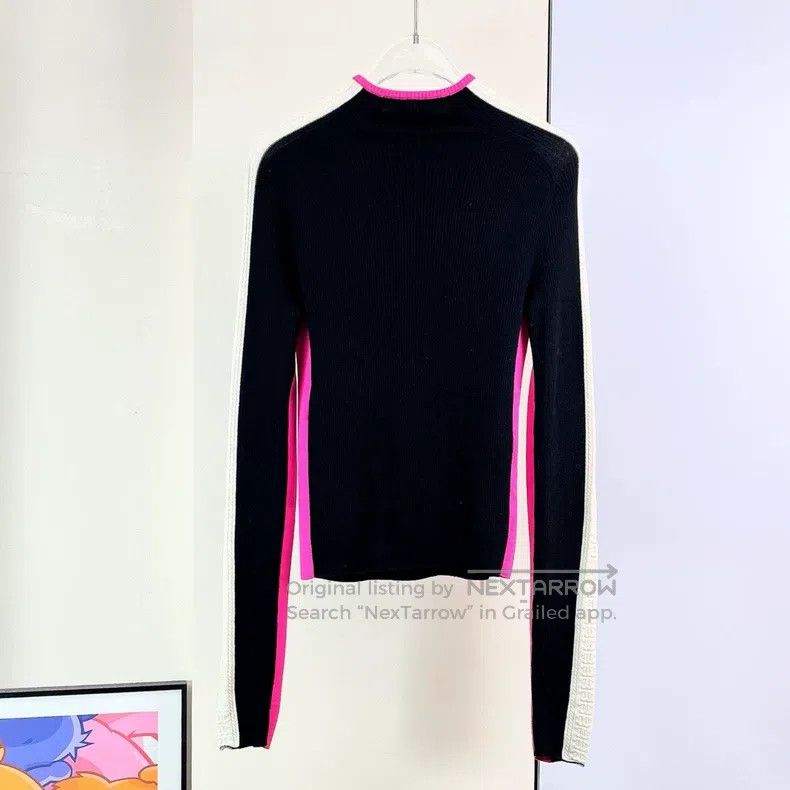 Chanel Chanel 23N colour block half-necked tight knitted long sle Size XS / US 0-2 / IT 36-38 - 2 Thumbnail