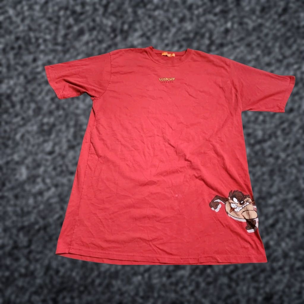 Vintage VINTAGE Iceberg Men’s T-Shirt 3XL Looney Tunes Tasmanian Devil Bugs Bunny Daffy Duck Graphic Red Retro Size US XXL / EU 58 / 5 - 1 Thumbnail