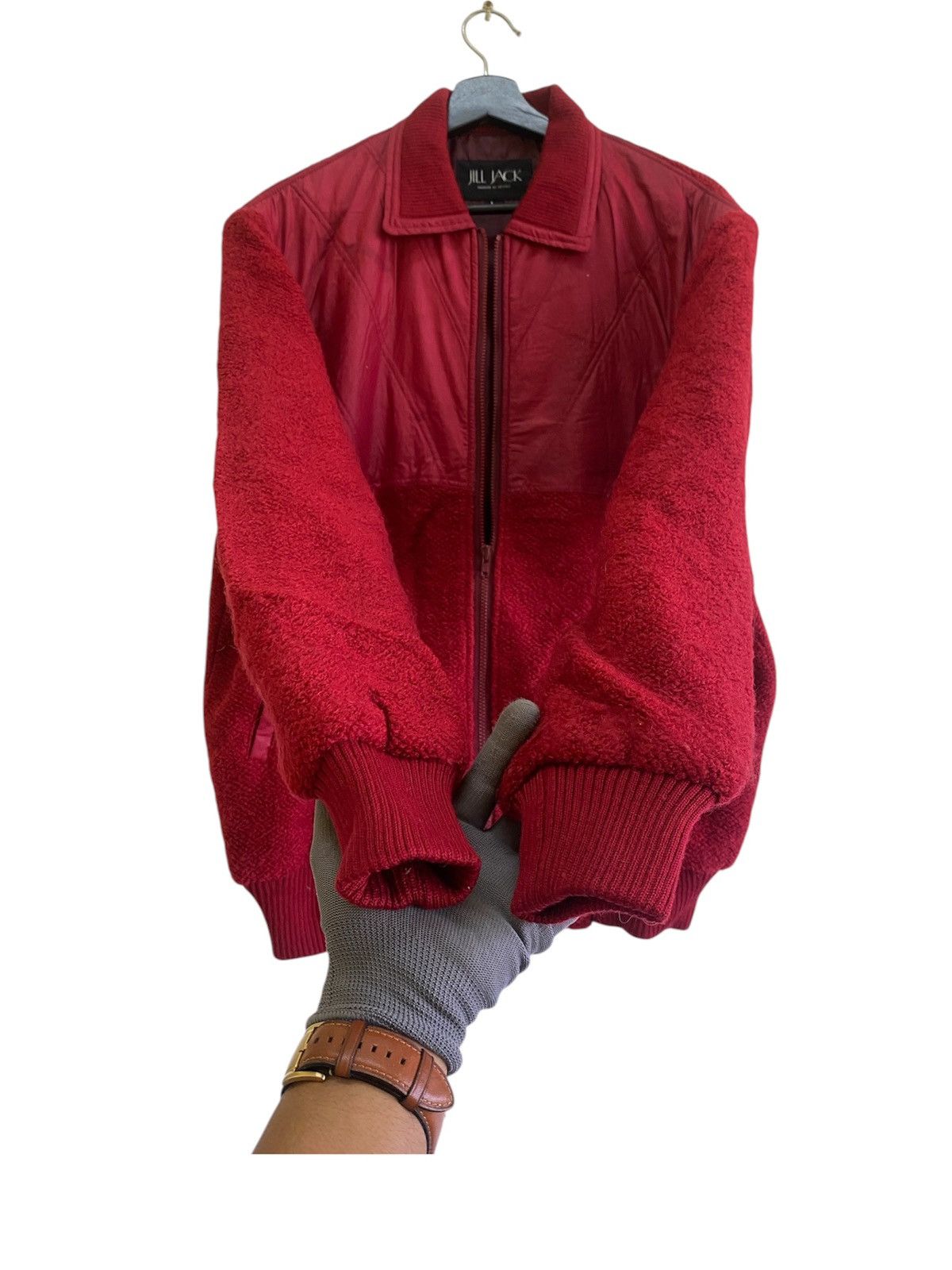 Japanese Brand × Vintage Vintage 80s Jill Jack Knit Bikers Jacket Size US L / EU 52-54 / 3 - 3 Thumbnail