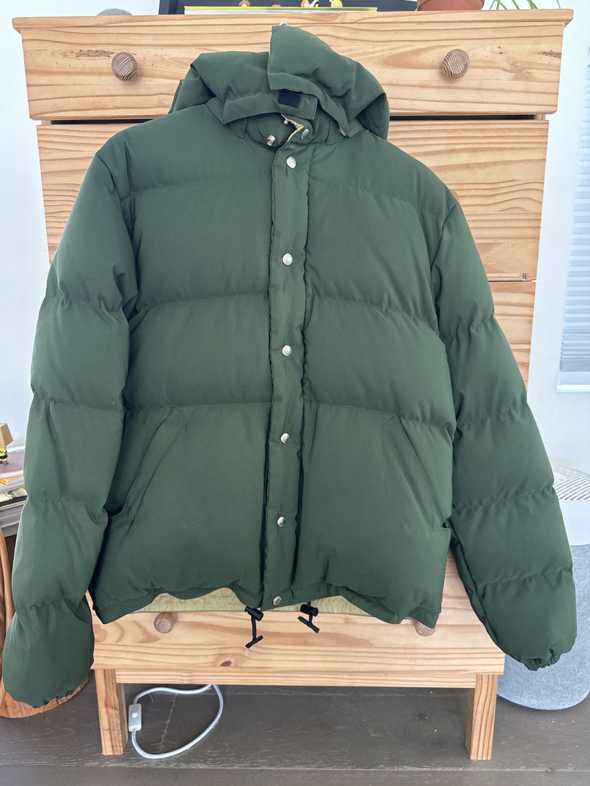 Crescent Down Works Down Sweater - Olive Size US M / EU 48-50 / 2 - 2 Thumbnail