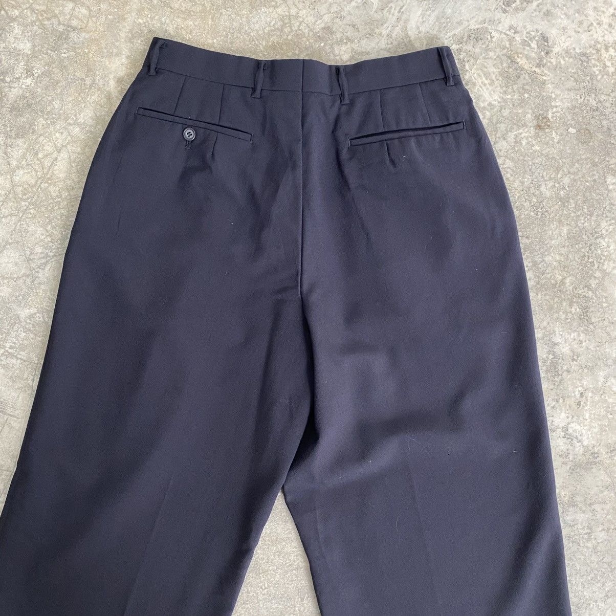 Yohji Yamamoto Archive Yohji Yamamoto Double Pleated Wool Gabardine Pants Size US 30 / EU 46 - 14 Thumbnail