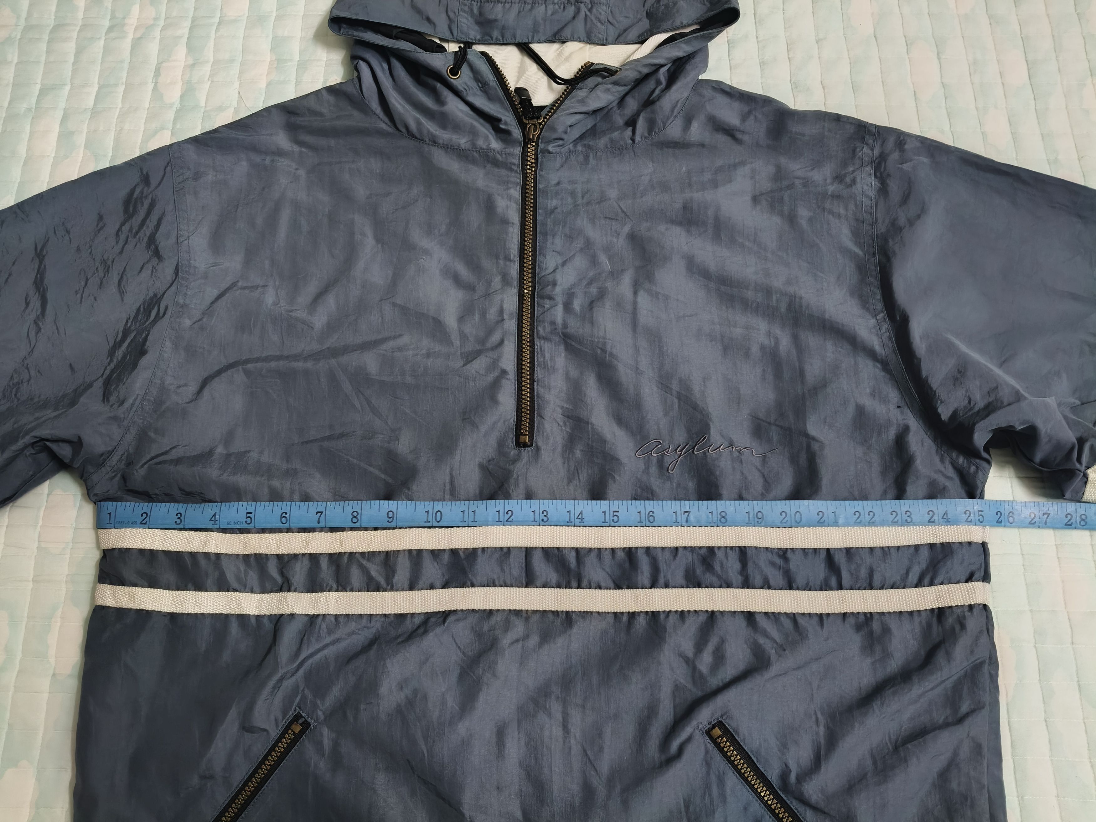 Japanese Brand ASYLUM Snowboard Half zip Jacket Size US M / EU 48-50 / 2 - 13 Thumbnail