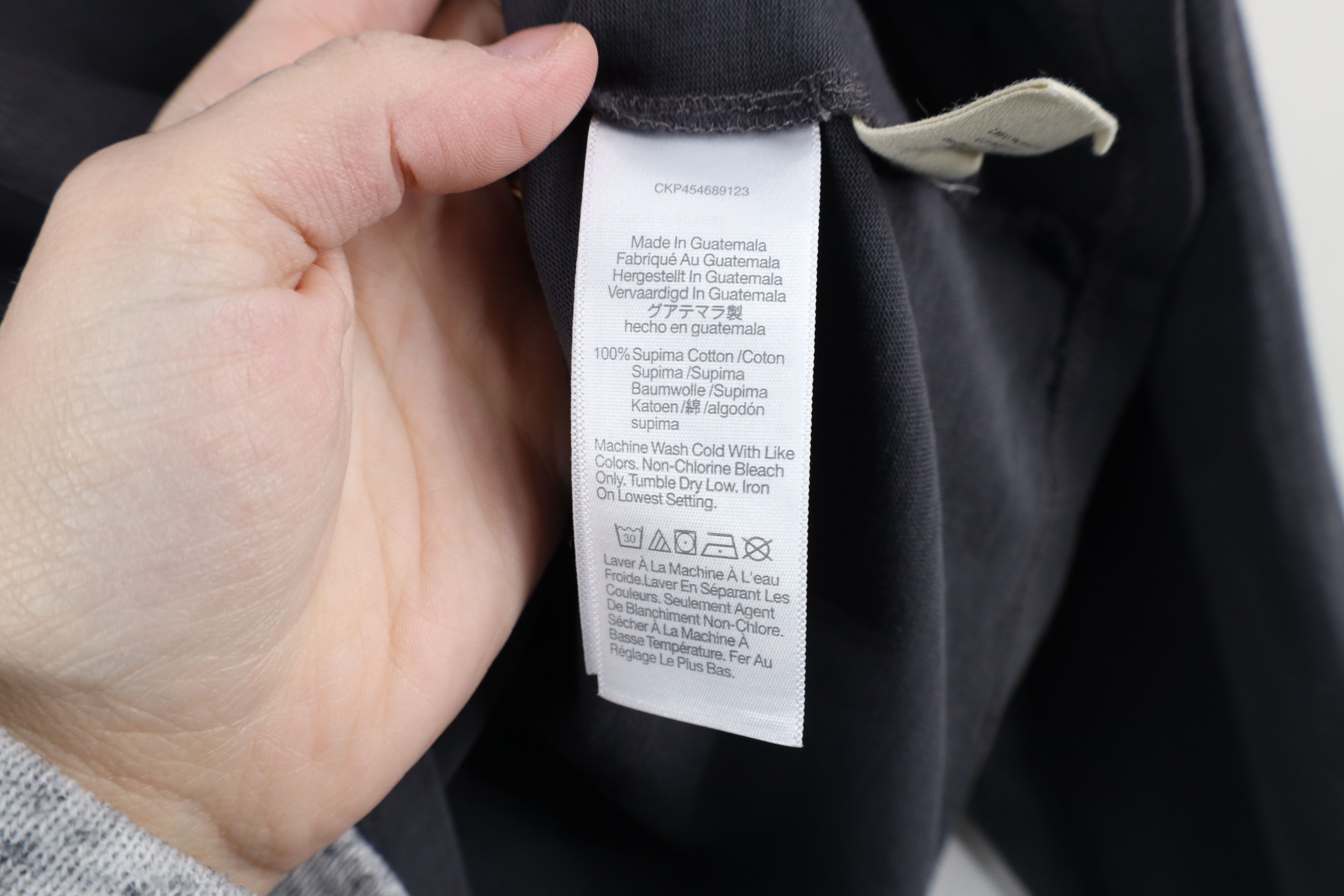 Madewell × Vintage Madewell Supima Cotton Essential Long Sleeve T-Shirt Gray Size S / US 4 / IT 40 - 8 Thumbnail