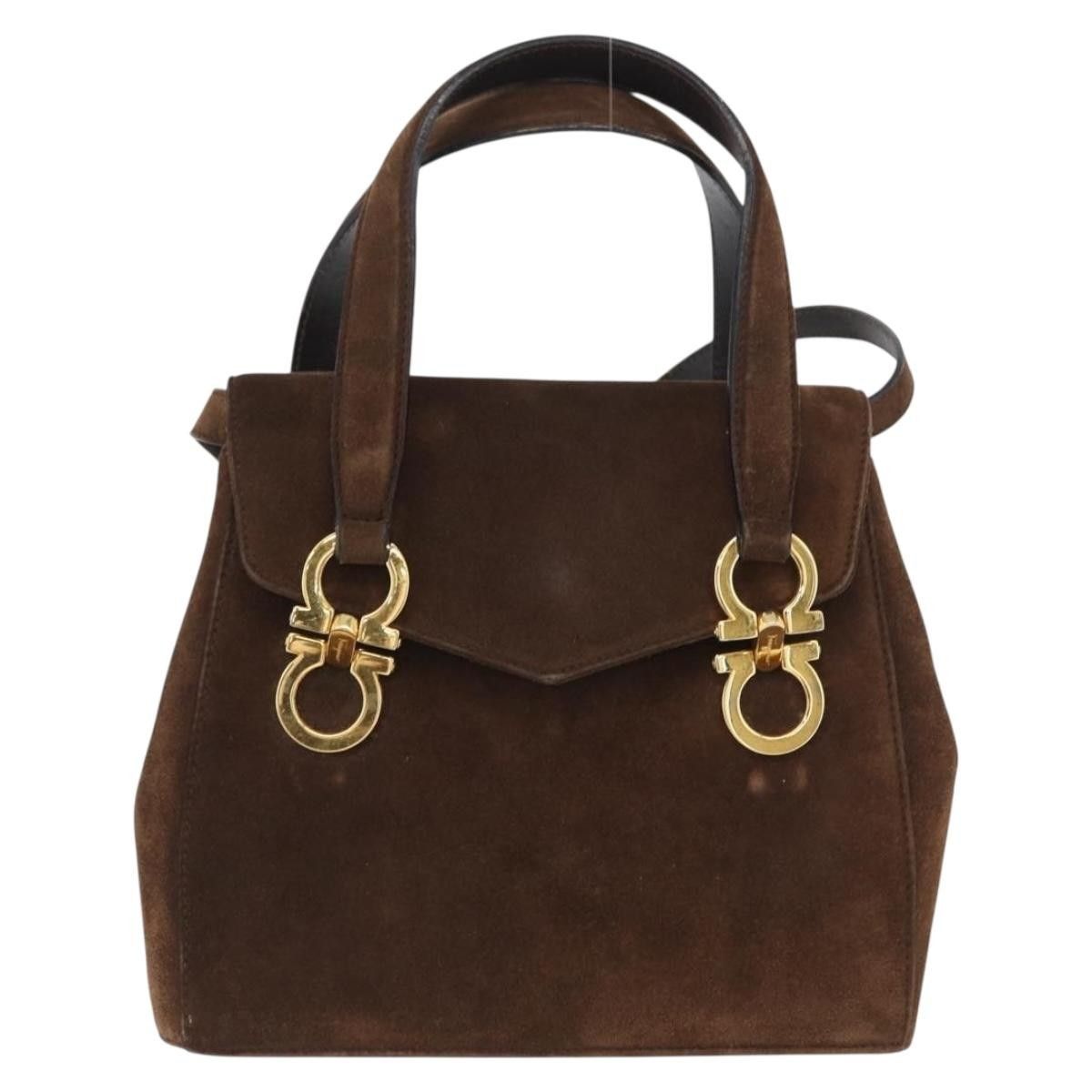 Salvatore Ferragamo Salvatore Ferragamo Gancini Suede Size ONE SIZE - 1 Thumbnail
