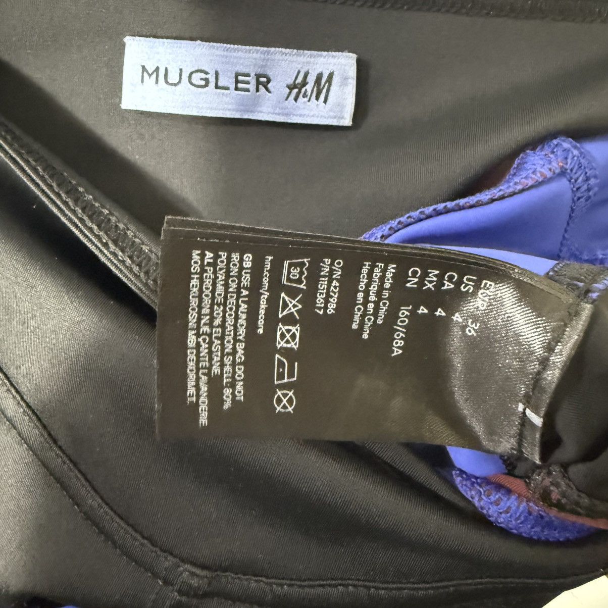 H&M × Mugler × Thierry Mugler Mugler H&M mini dresses & leggings Size XS / US 0-2 / IT 36-38 - 10 Thumbnail