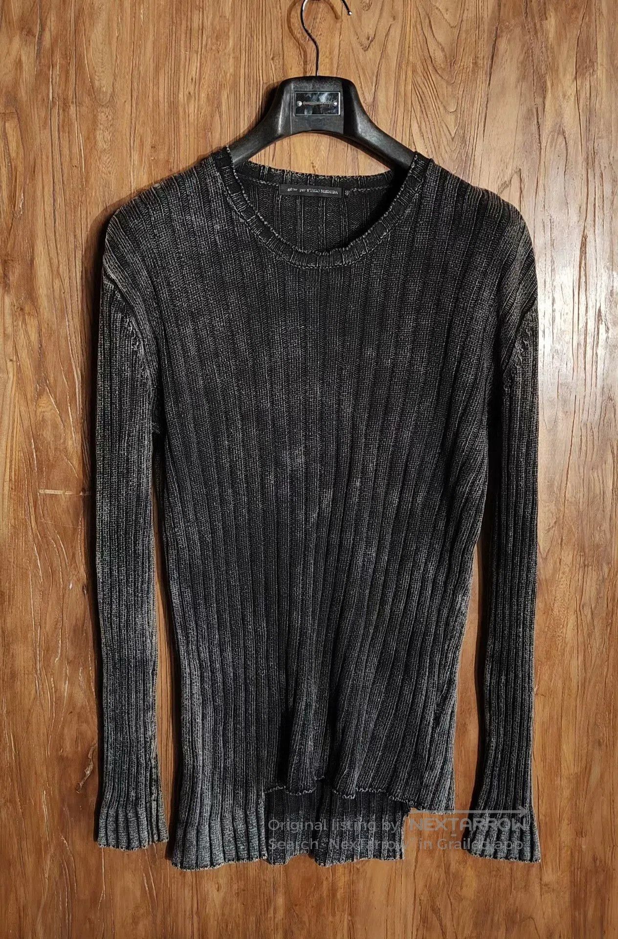 Gene Par Yukio Mishiba YUKIO MISHIBA Gray Knit Sweater. Size US M / EU 48-50 / 2 - 1 Thumbnail