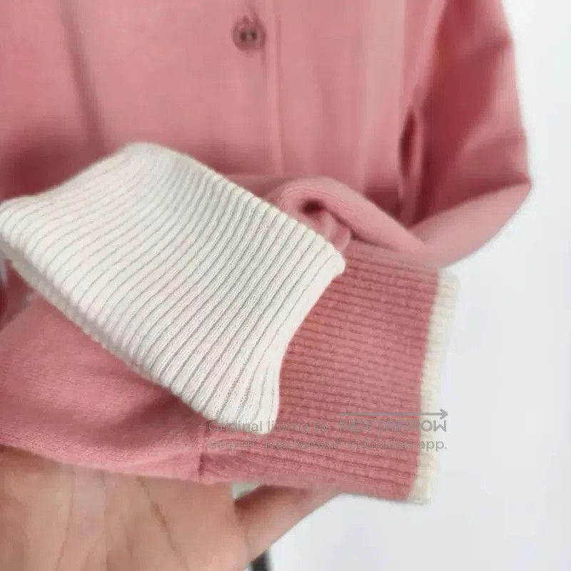 Burberry Burberry Pink Wool Long Sleeve Cardigan. Size M / US 6-8 / IT 42-44 - 4 Thumbnail